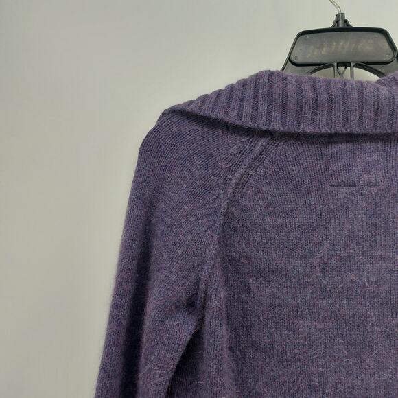 Eddie Bauer Purple Sweater Cotton Angora Nylon M - Picture 10 of 13